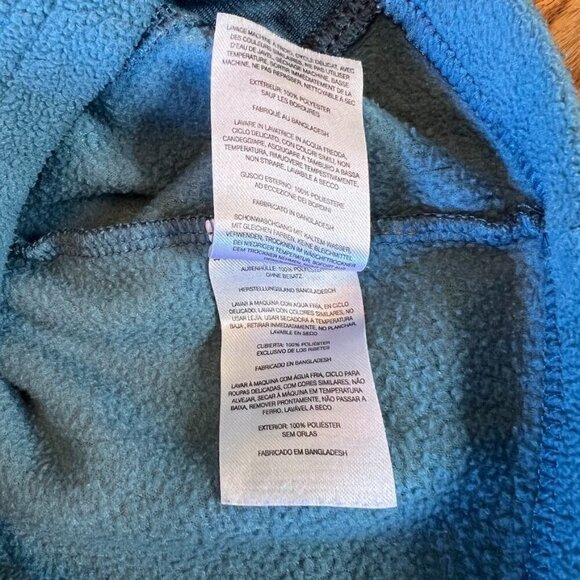 Columbia Kids Steens Mountain 1/4 Snap Fleece Pullover Two-Tone Yellow/Blue - Picture 9 of 11